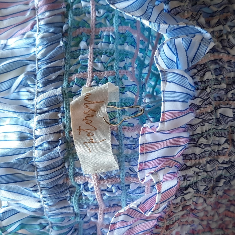 Petersyn Kinsey smocked off the shoulder Multicolor - Picture 4 of 5